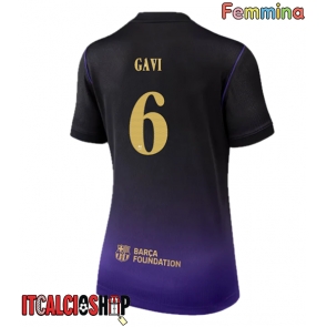 Barcelona Paez Gavi #6 Seconda Maglia Femmina 2026-27 Manica Corta